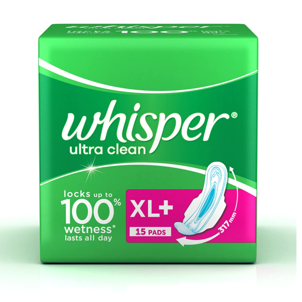 Whisper Ultra Clean Pads XL PLUSE