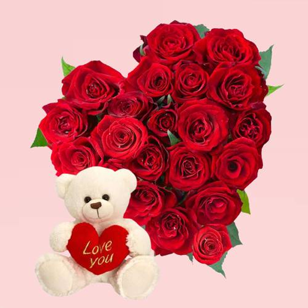 Flower teddy love