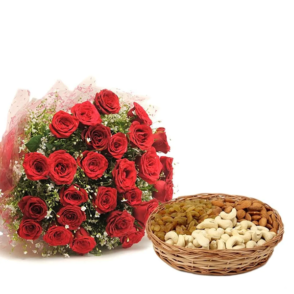 30 Rose with Mix Dry Fruit