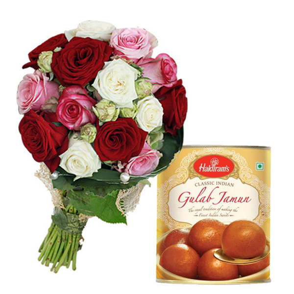 20 Mix Rose with Gulab jamun