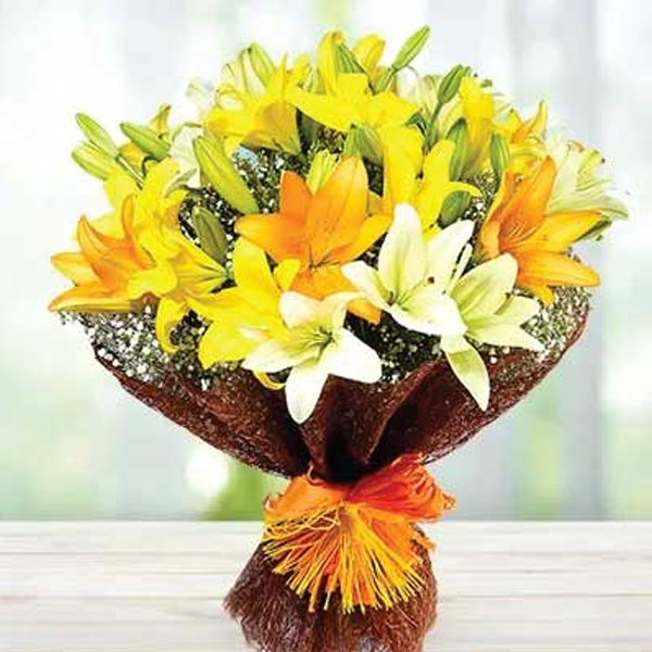 Lilies Yellow  Mix Bunch