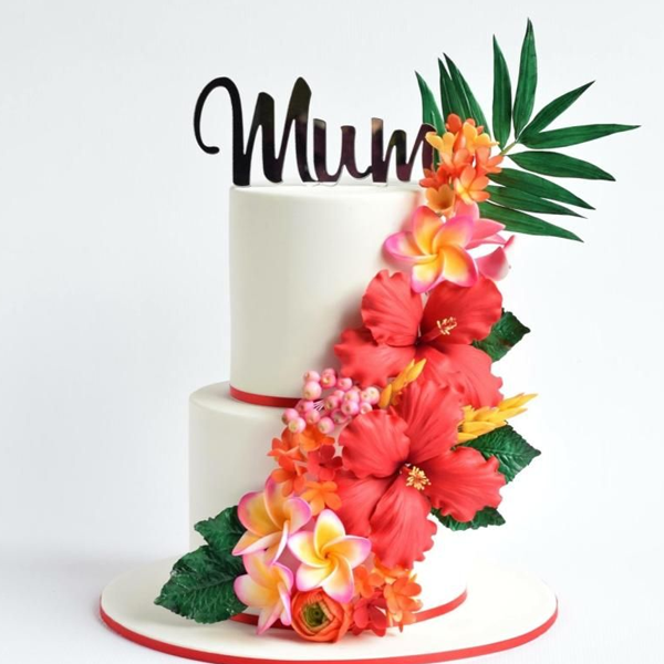 Exotic Flower Cake