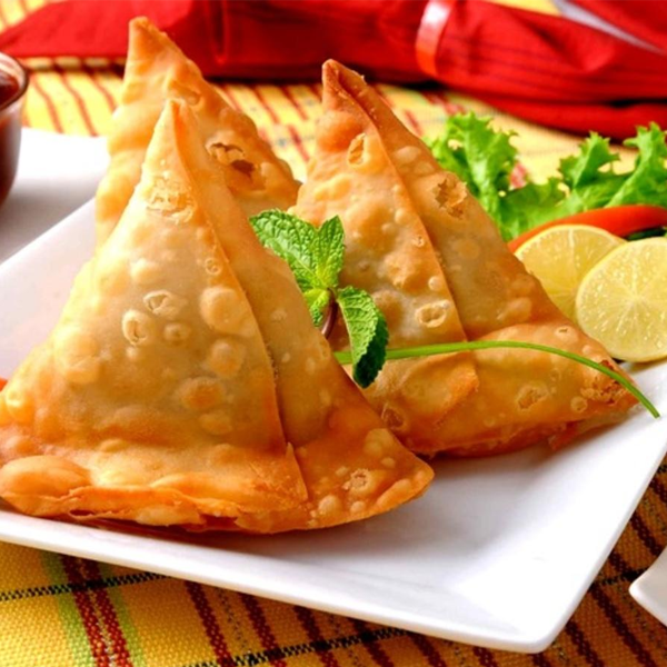 Red Pasta Samosa